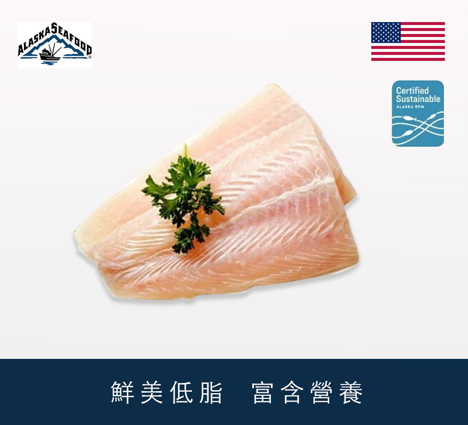 美國阿拉斯加急凍狹鱈魚柳 300g